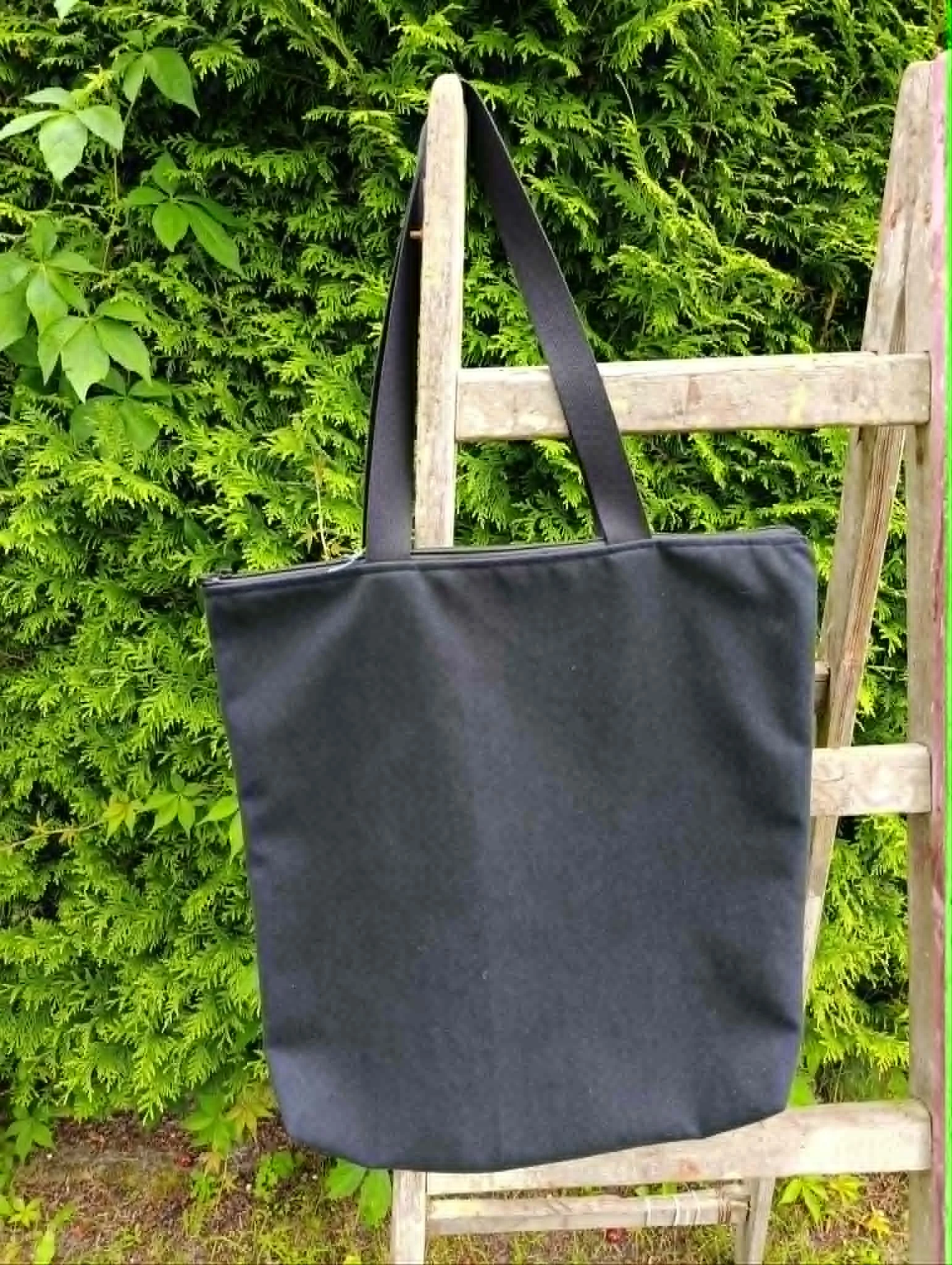 Torba z printem (pies/ciemna) - obrazek 2